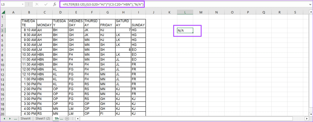 how to use filter sort data function in excel 9