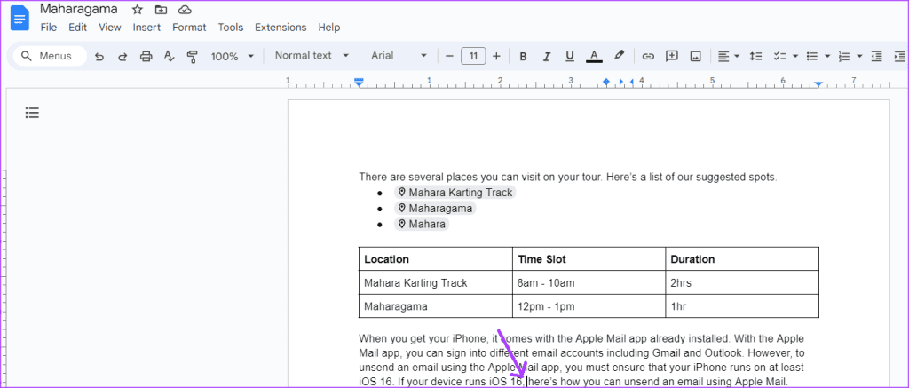 how to use indents tab stops in google docs 2