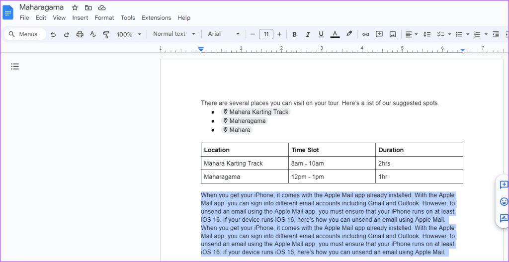 how to use indents tab stops in google docs 9