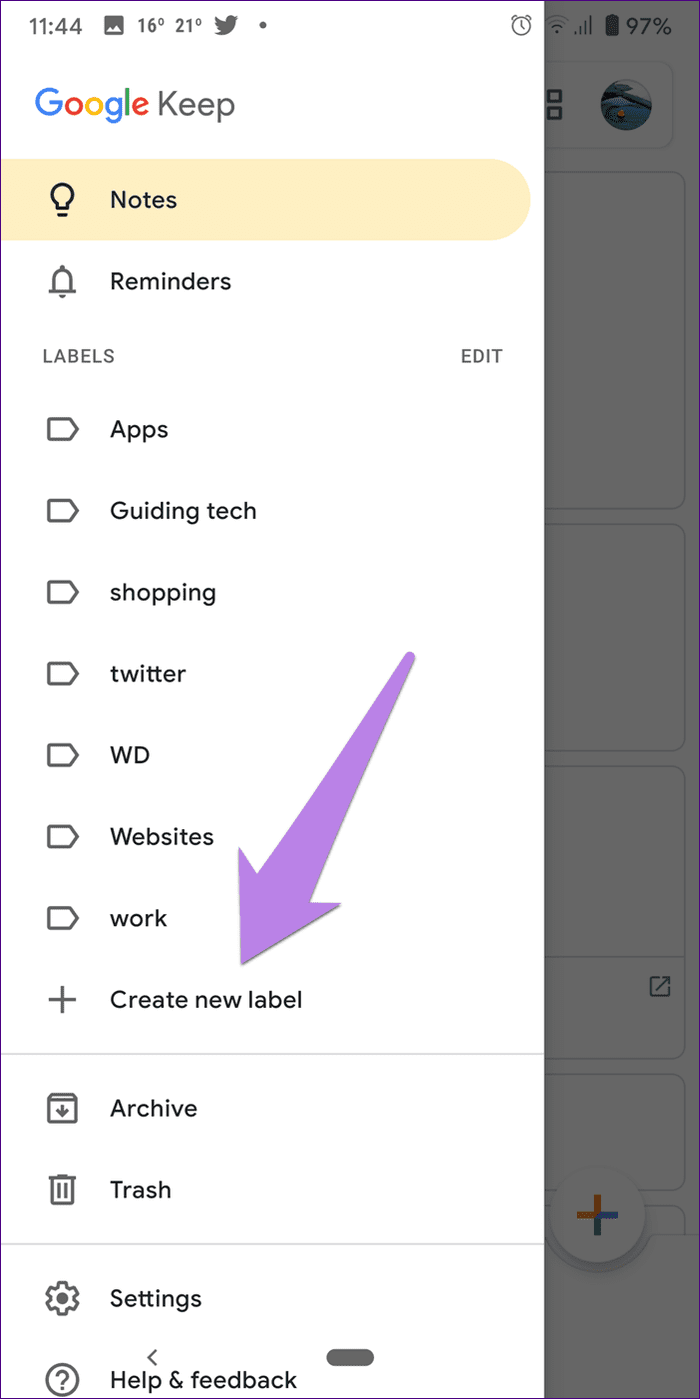 How to use labels in google keep 5