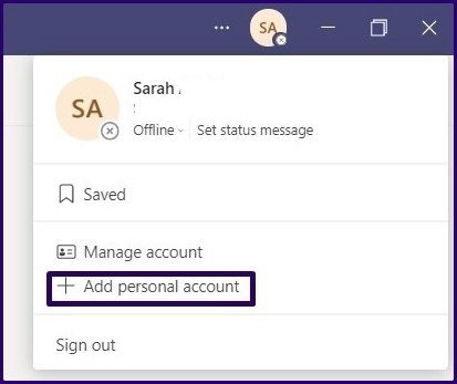 How to use multiple microsoft teams account on windows step 6