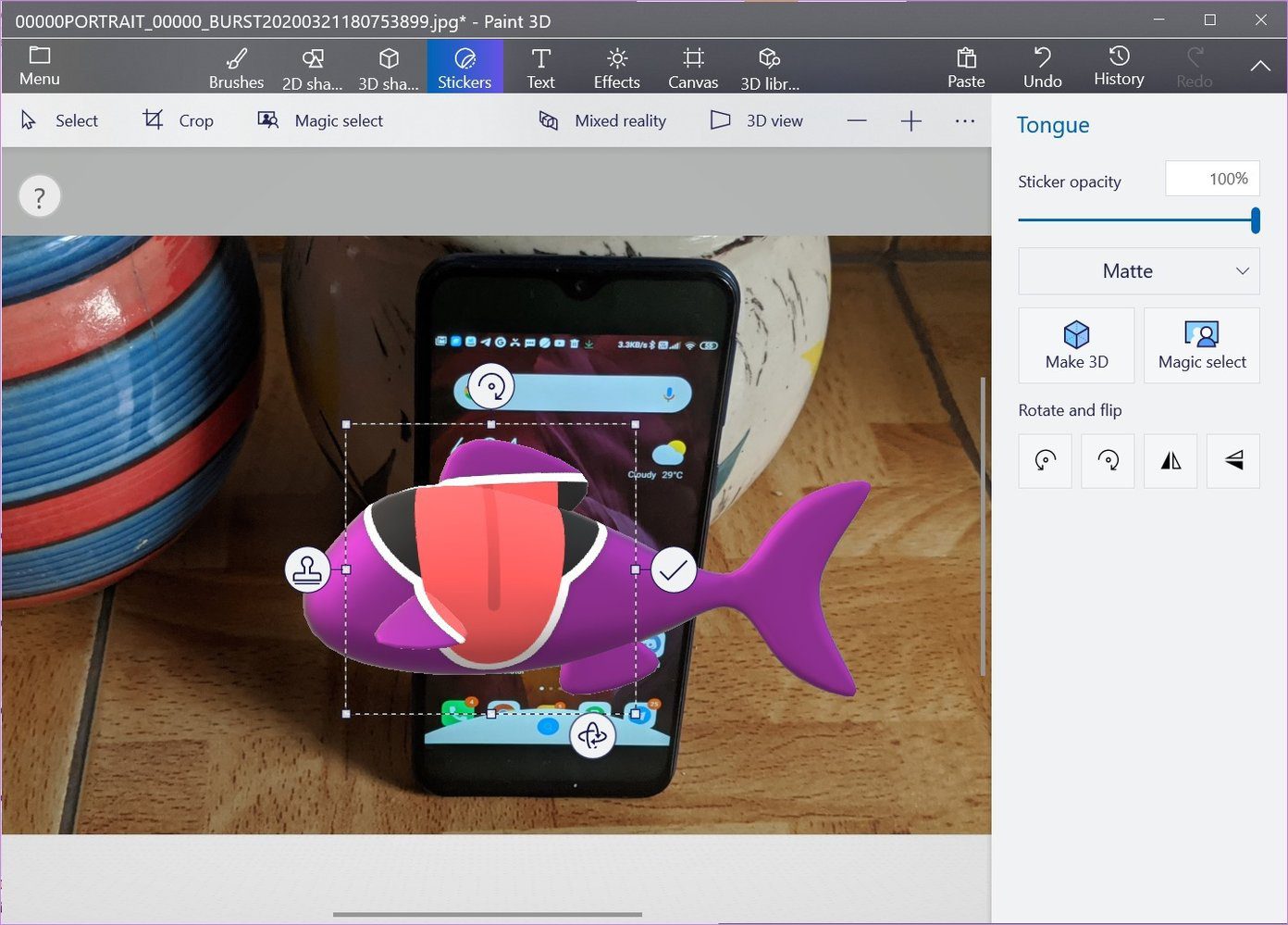 How to use paint 3d to edit photos 18