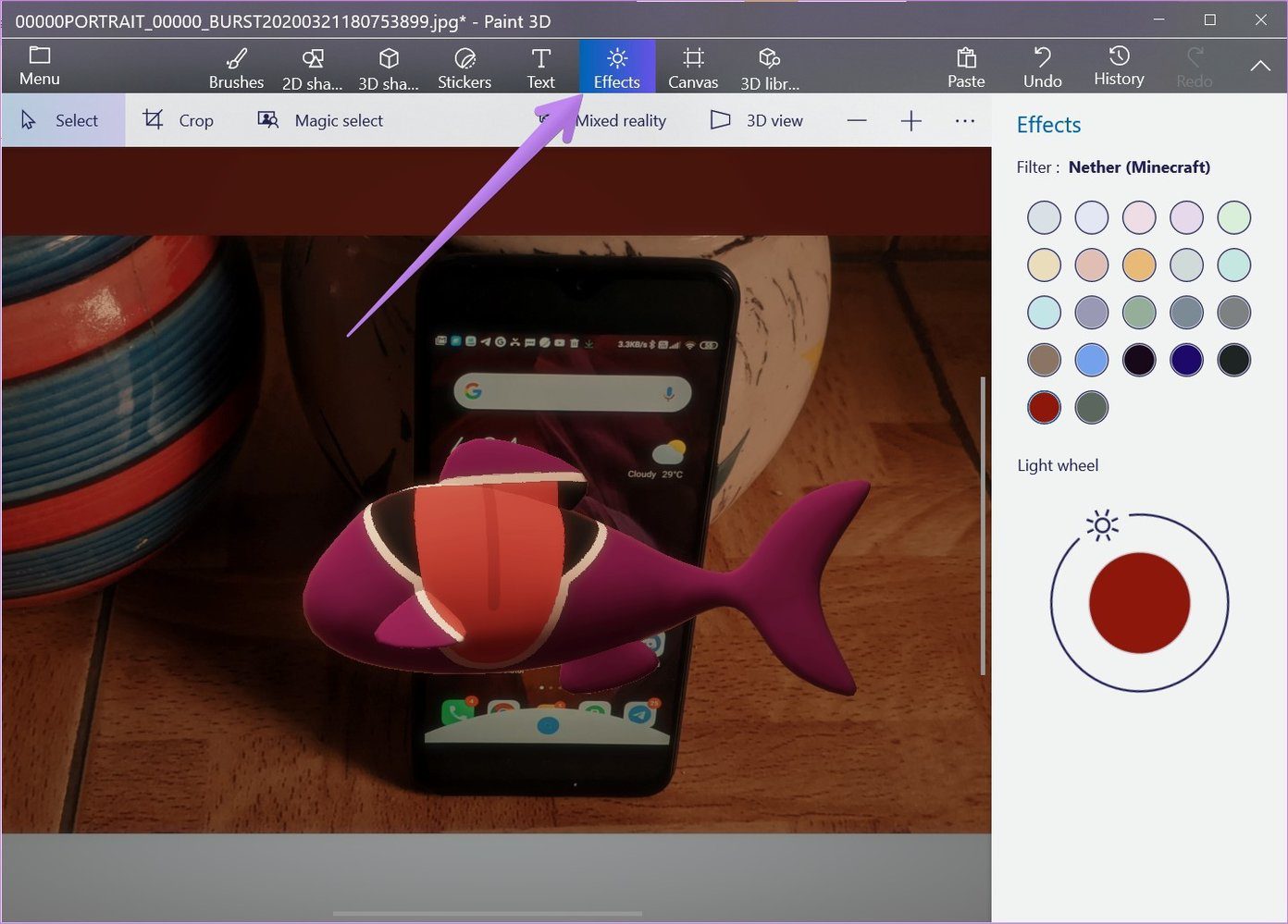 How to use paint 3d to edit photos 19
