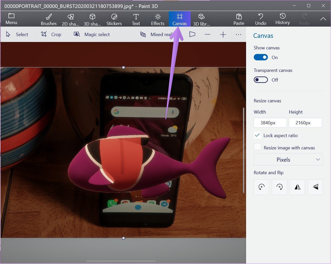 How to use paint 3d to edit photos 20