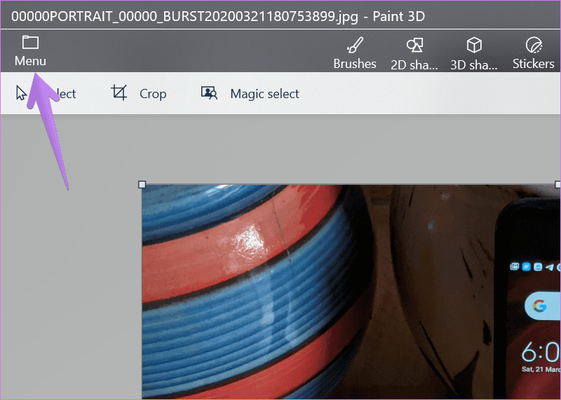 How to use paint 3d to edit photos 2