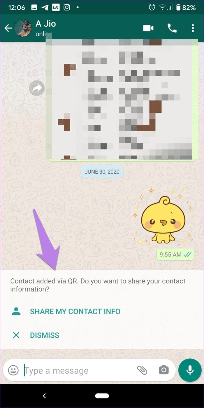 How to use whatsapp qr code to save number 7