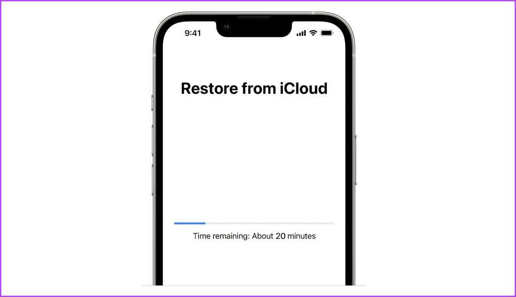 iCloud Backup restoring on iCloud