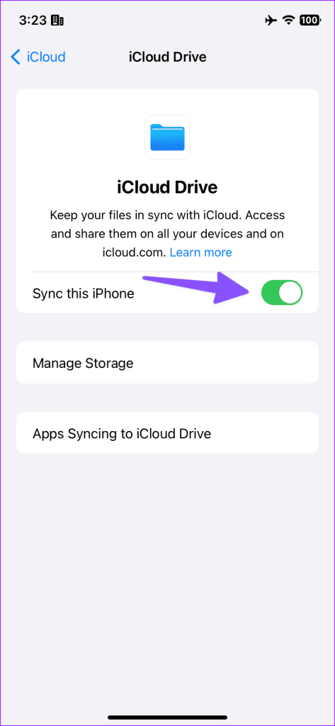 iCloud Drive Taking Up Space on iPhone 16