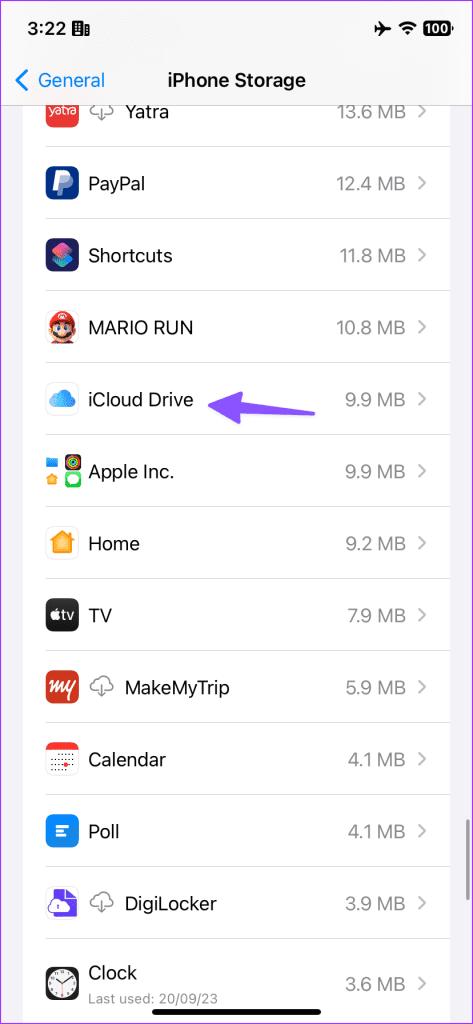 iCloud Drive Taking Up Space on iPhone 3