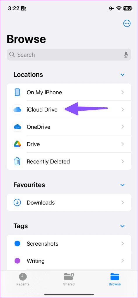 iCloud Drive Taking Up Space on iPhone 4