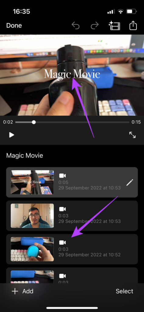 Getting Music From The  Audio Library and put into iMovie when  editing in iPhone 