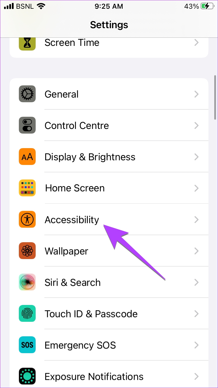 iPhone accessibility
