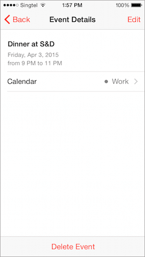 I Phone Calendar Event Edit