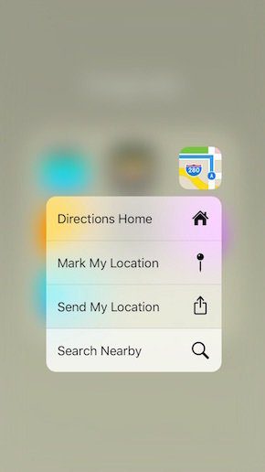 I Phone Maps 3 D Touch Search