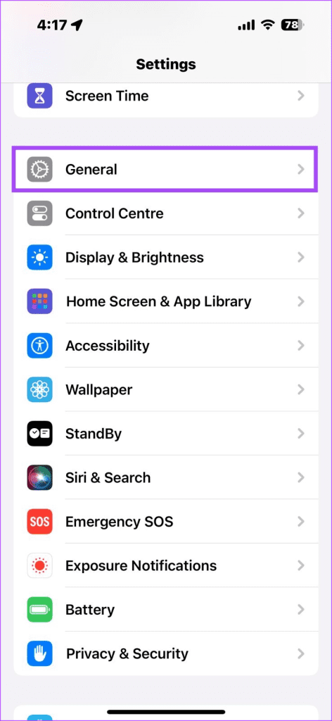 iPhone Settings Menu 1 - 2