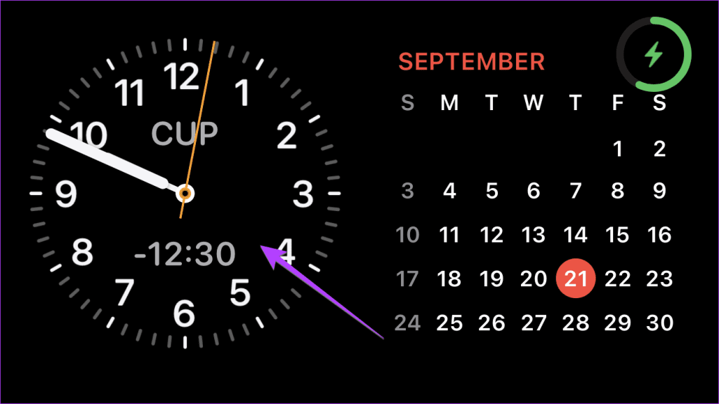 iPhone Standby Clock Widget
