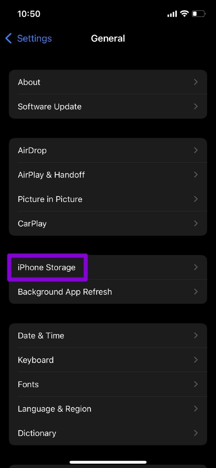 I Phone Storage