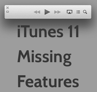 I Tunes Missing Features