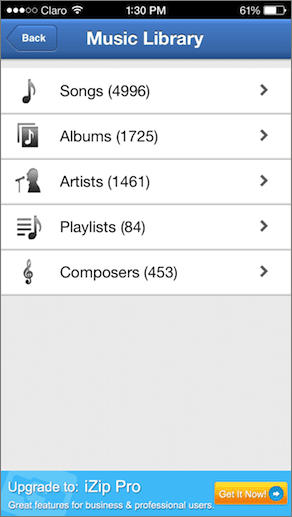 I Zip Music Library