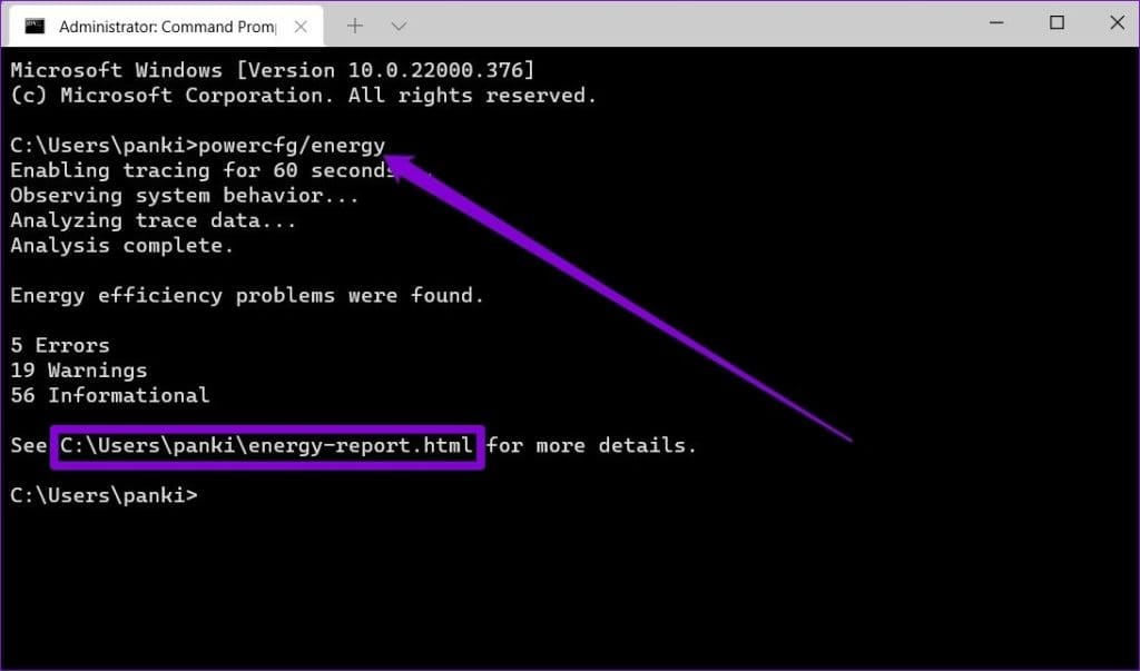 Generate Energy Report