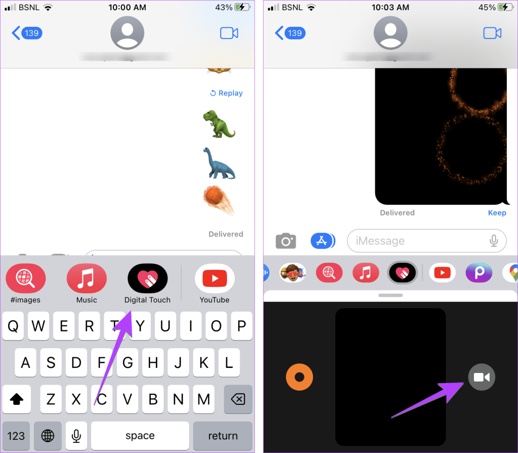 imessage digital touch video