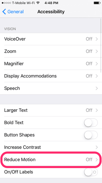 Imessage Reduce Motion Enable Disable Ios Settings  2