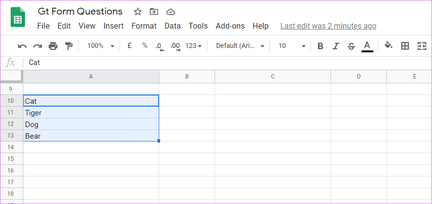 Import questions to from google sheets to google forms 15