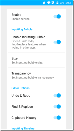 Inputting For Android 8
