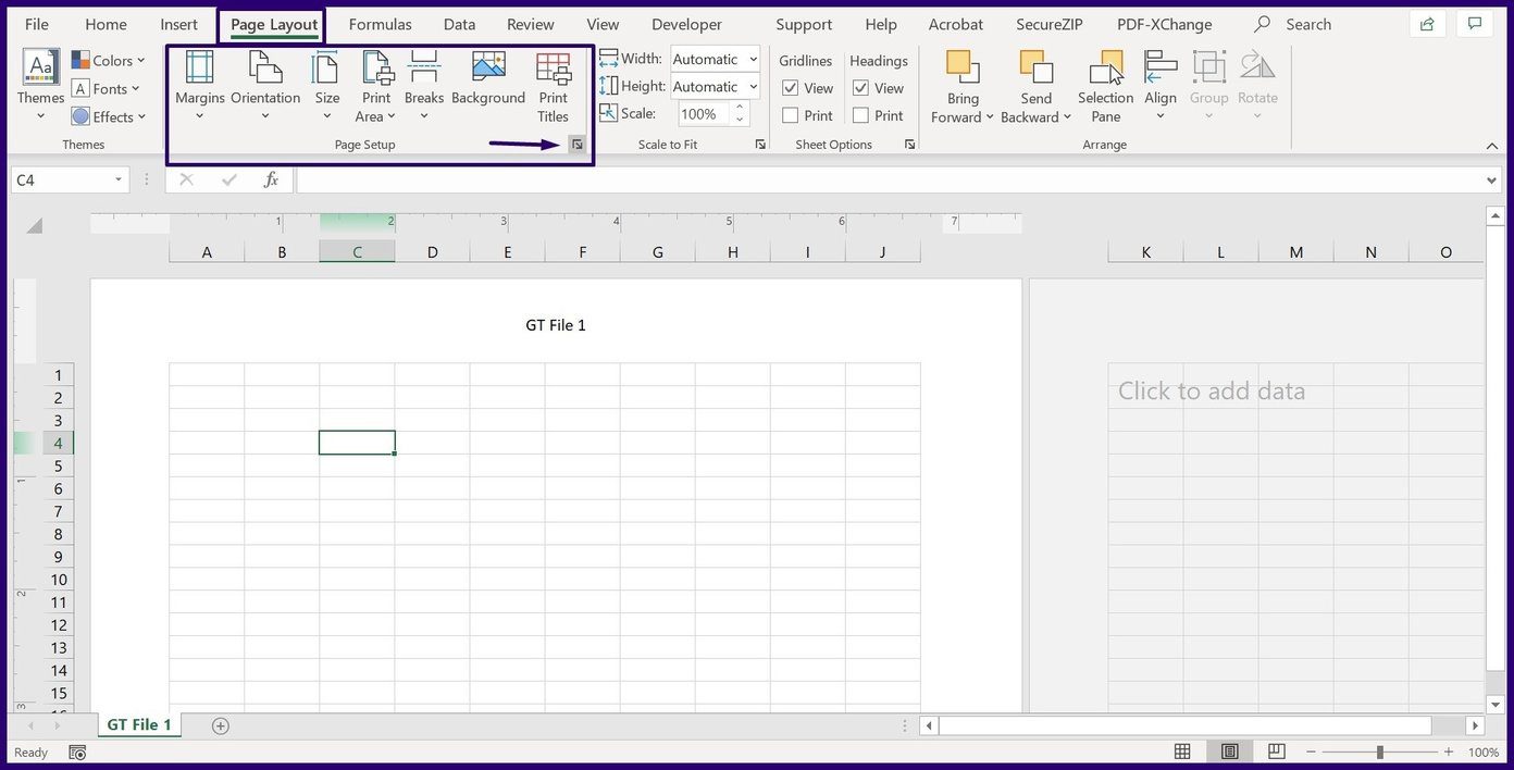 Insert headers and footers in excel step 13