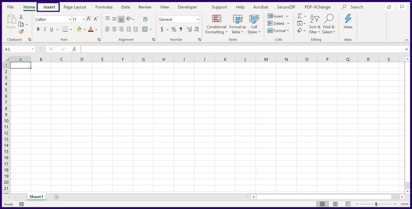Insert headers and footers in excel step 2