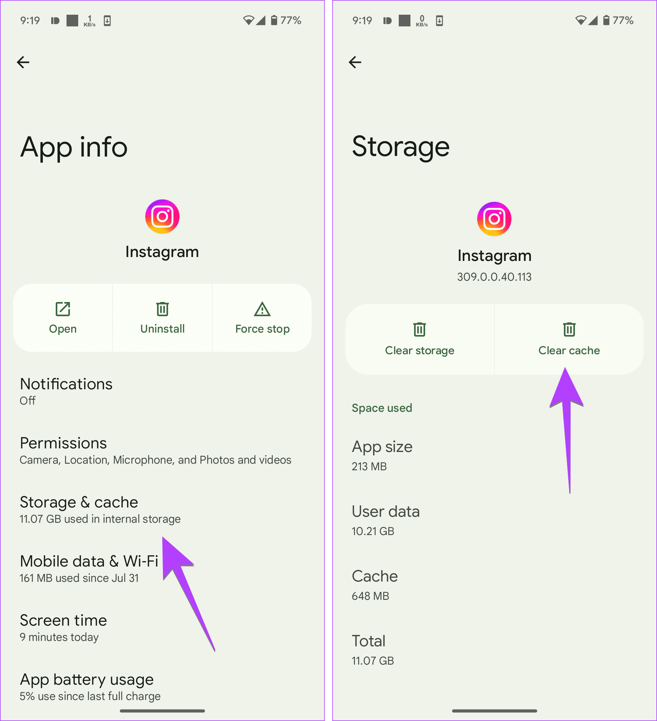 instagram clear cache - 4