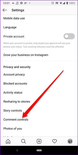Instagram Privacy Settings 9