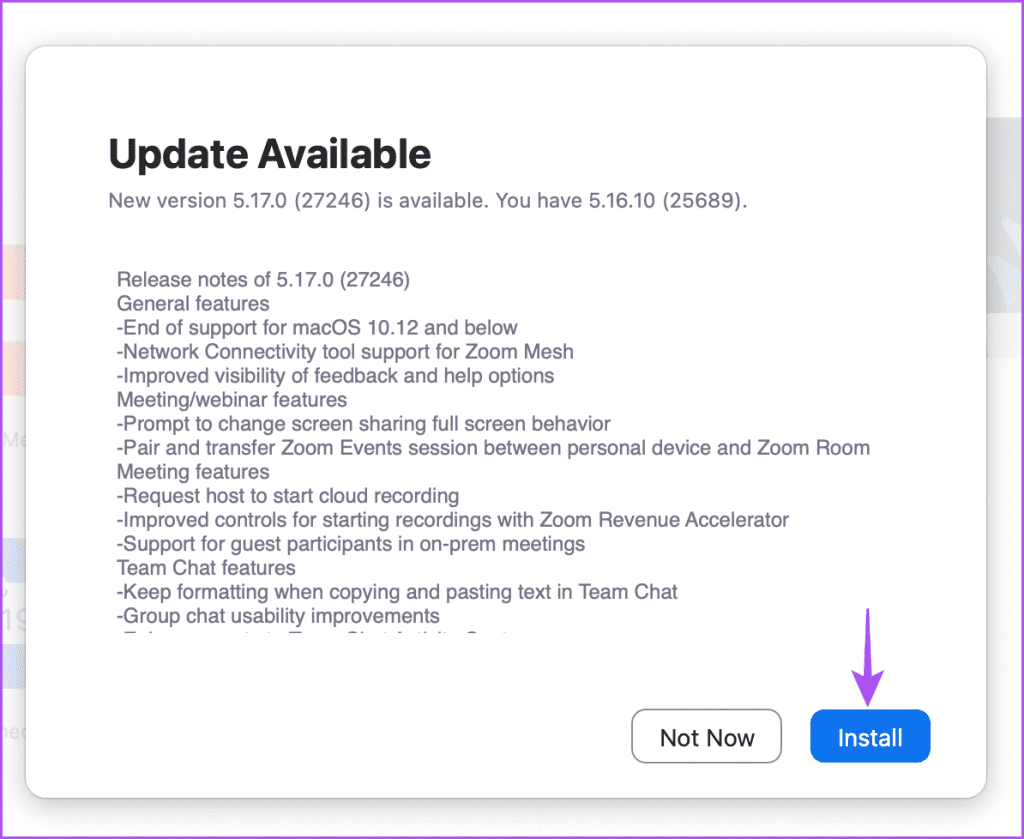 install zoom update desktop