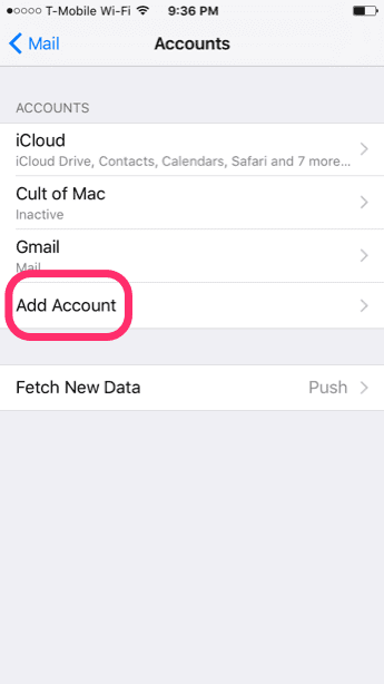 Ios Iphone Mail Low Power Mode Settings Accounts Fetch Push Notifications 9