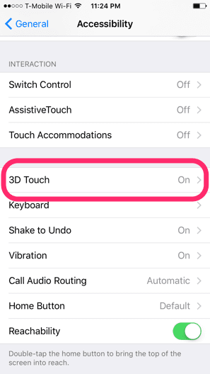 Iphone 6S 3D Touch 3