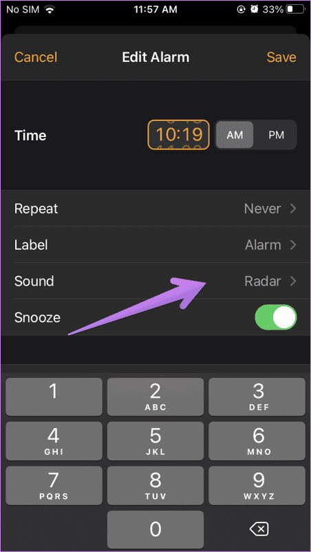 Iphone alarm volume too low or loud 3