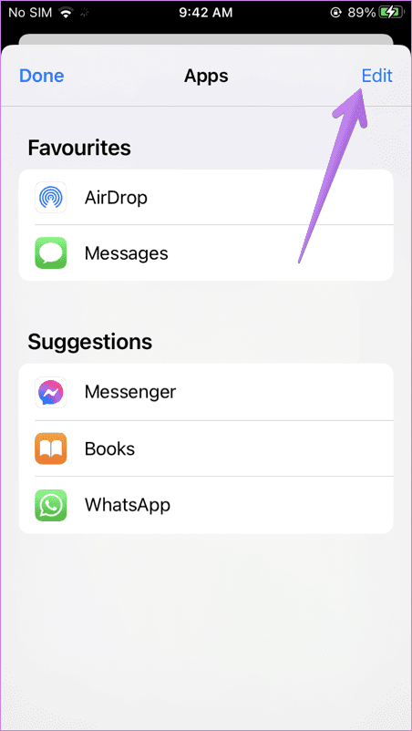 Iphone and ipad share sheet not working 3