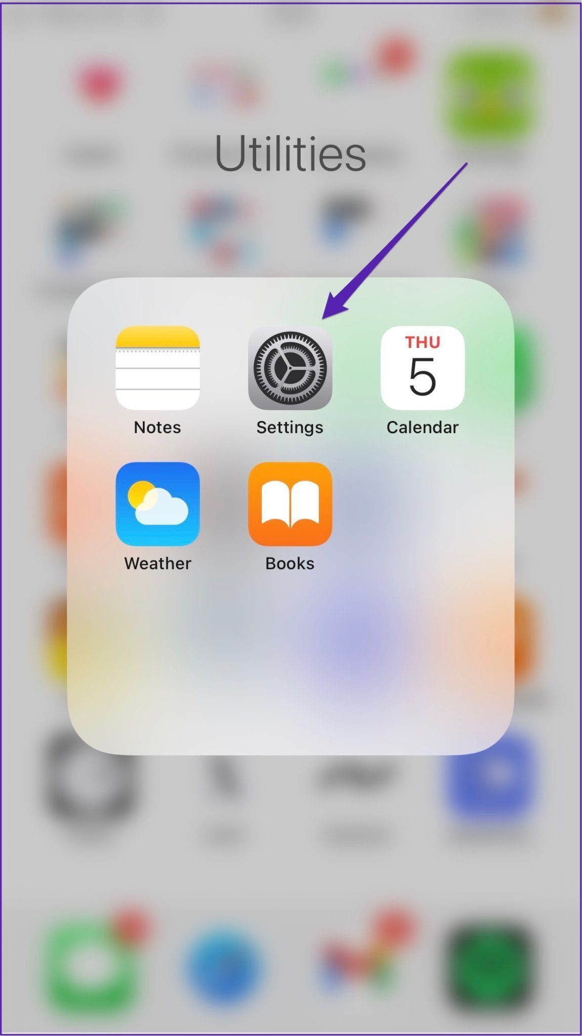 Iphone settings icon