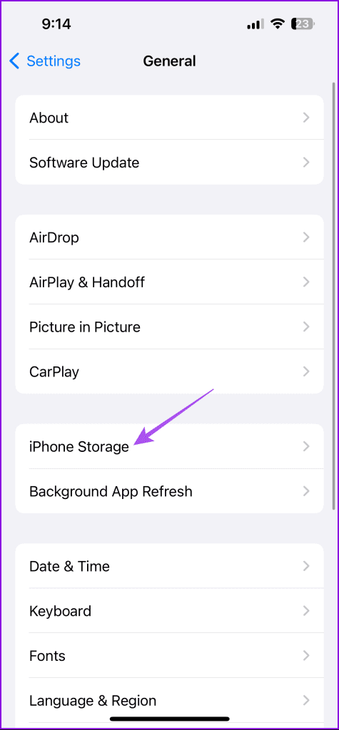 iphone storage settings iphone 2