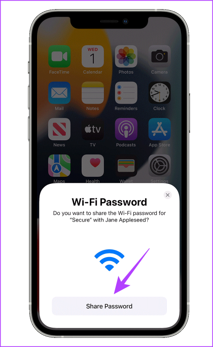 Share Wi-Fi password