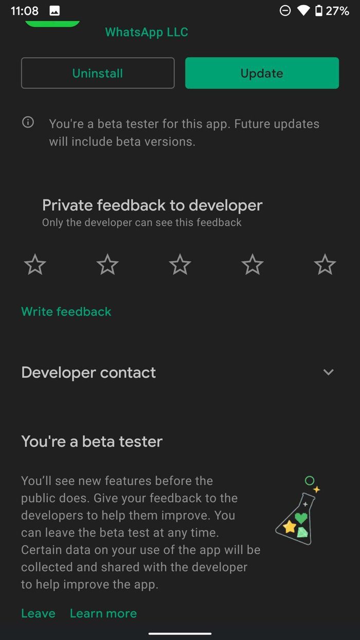 Join whatsapp beta