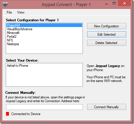 Joypad Computer App
