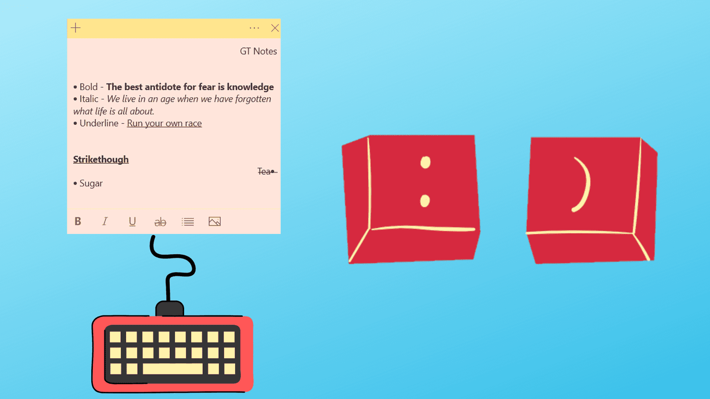 Keyboard shortcuts for sticky notes windows fi2