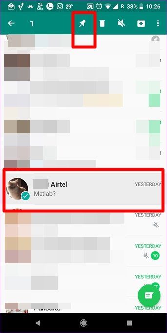 In meaning whatsapp pinned chat WhatsApp Archive