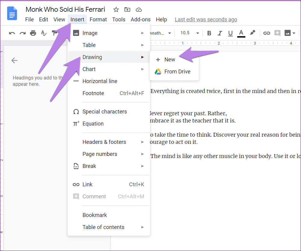Layers in google docs 1