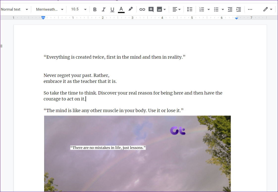 Layers in google docs 6