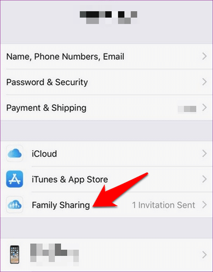 Limit Kids Call Text Face Time Iphone Settings Family Sharing Tap Invite