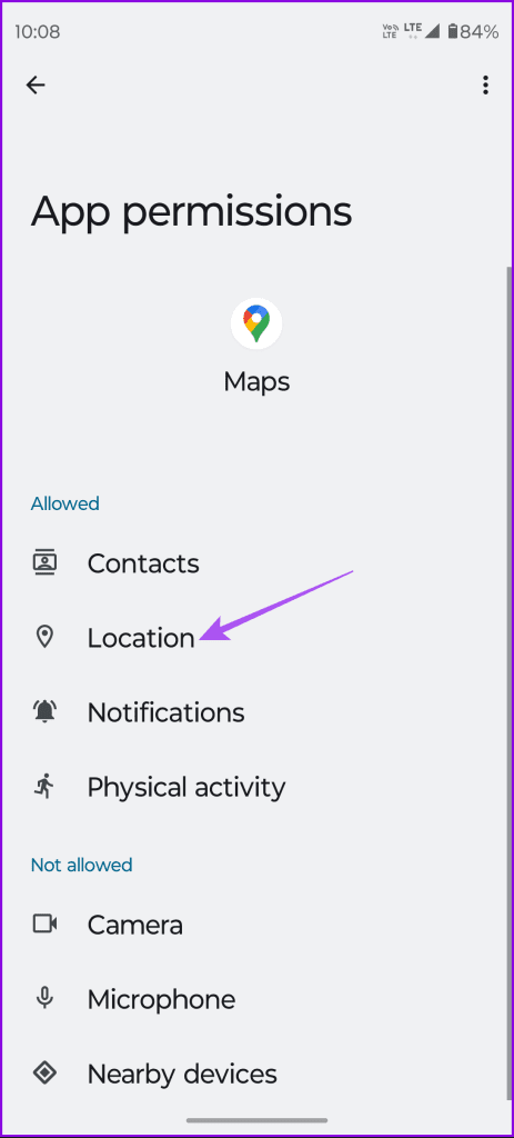location permissions google maps android