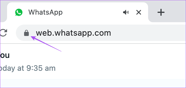 lock icon whatsapp web chrome