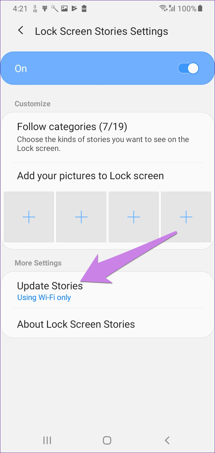 Lock Screen Stories Samsung 17